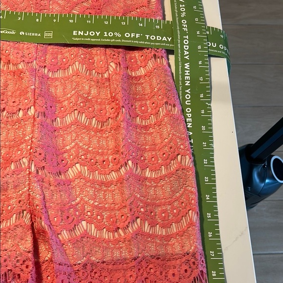 Romper / Renn Womens Lace Capsleeve Romper. NWT SZ L - Picture 3 of 15